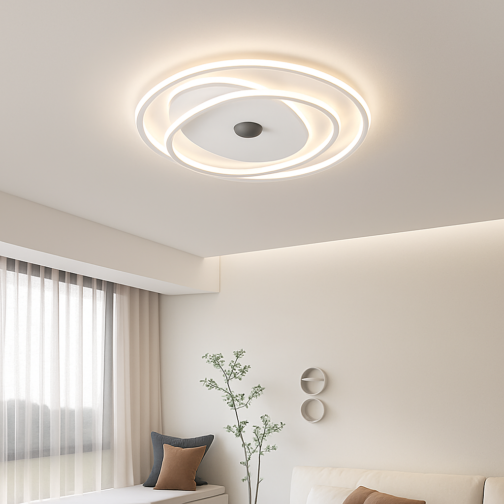 plafonnier design minimaliste pour un éclairage d'ambiance élégant