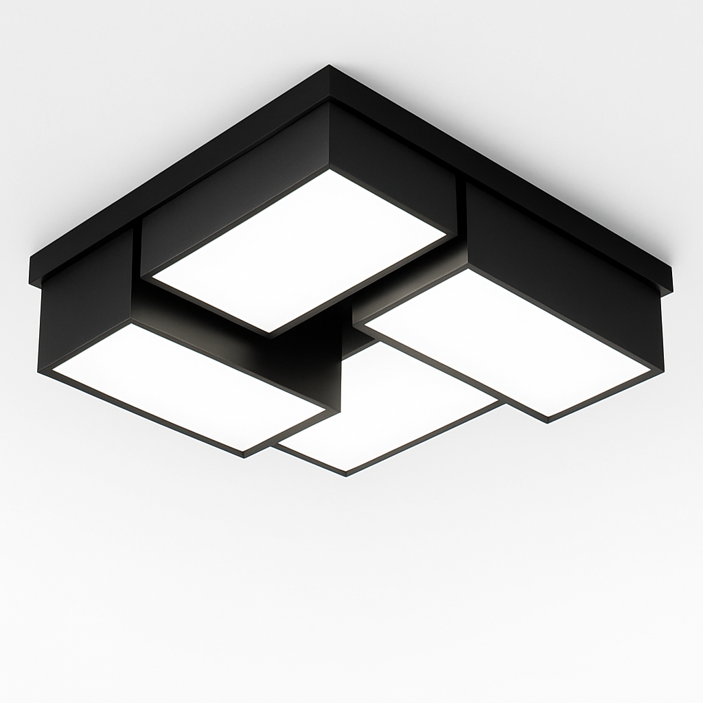 Plafonnier design moderne à LED rectangulaire