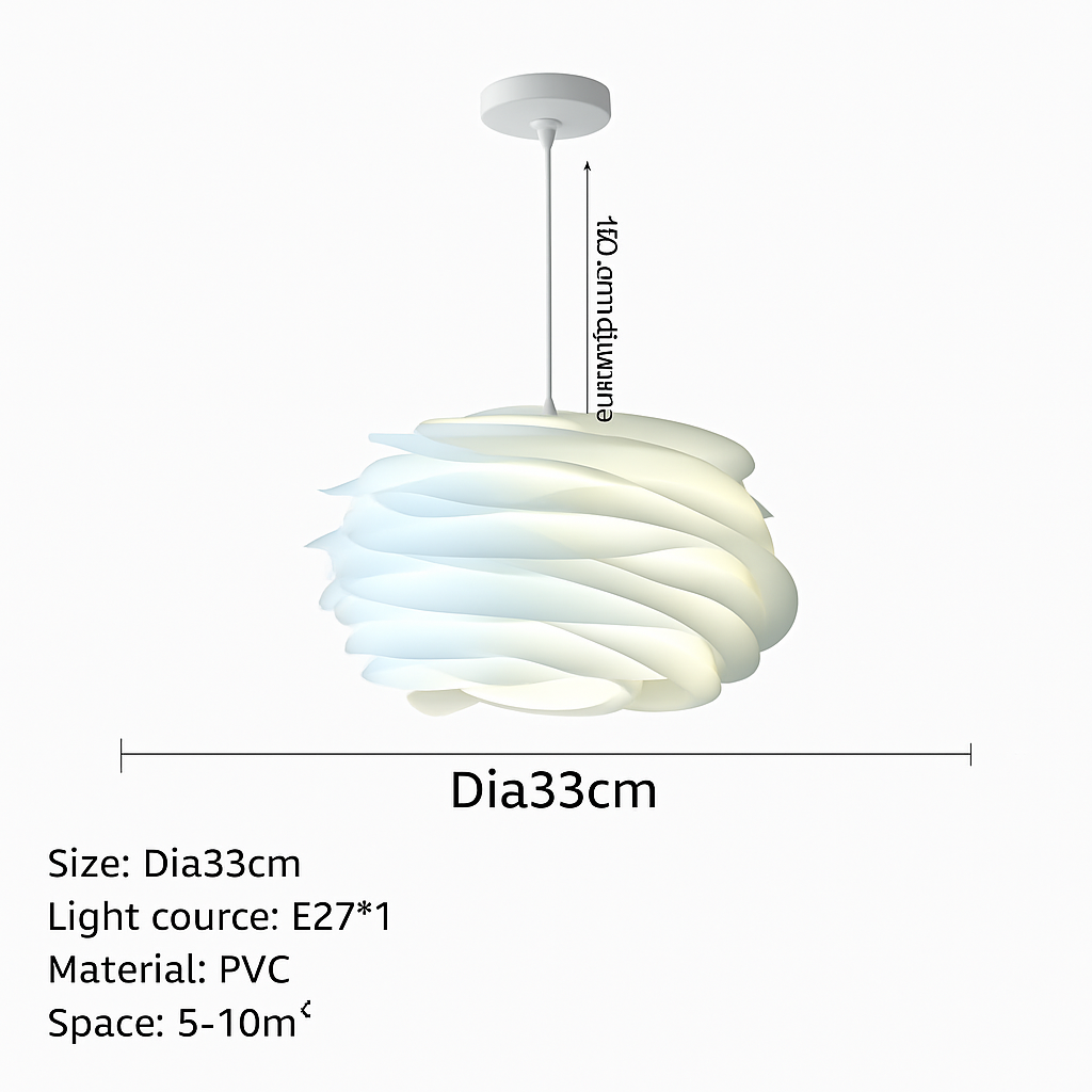 plafonnier design pétales pour décoration intérieure