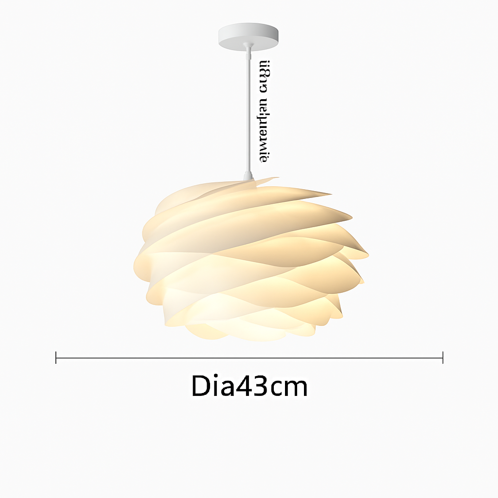 plafonnier design pétales pour décoration intérieure