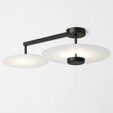 Plafonnier design Rond en métal et verre