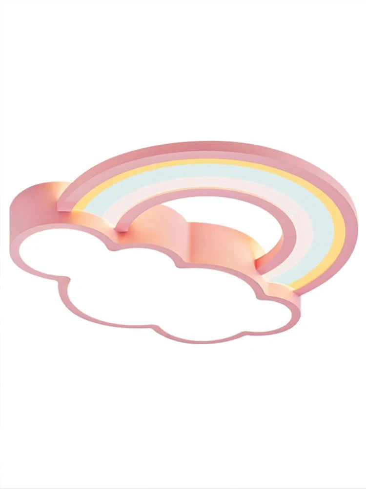 plafonnier dessin animé nuages arc-en-ciel pour enfants garçon fille
