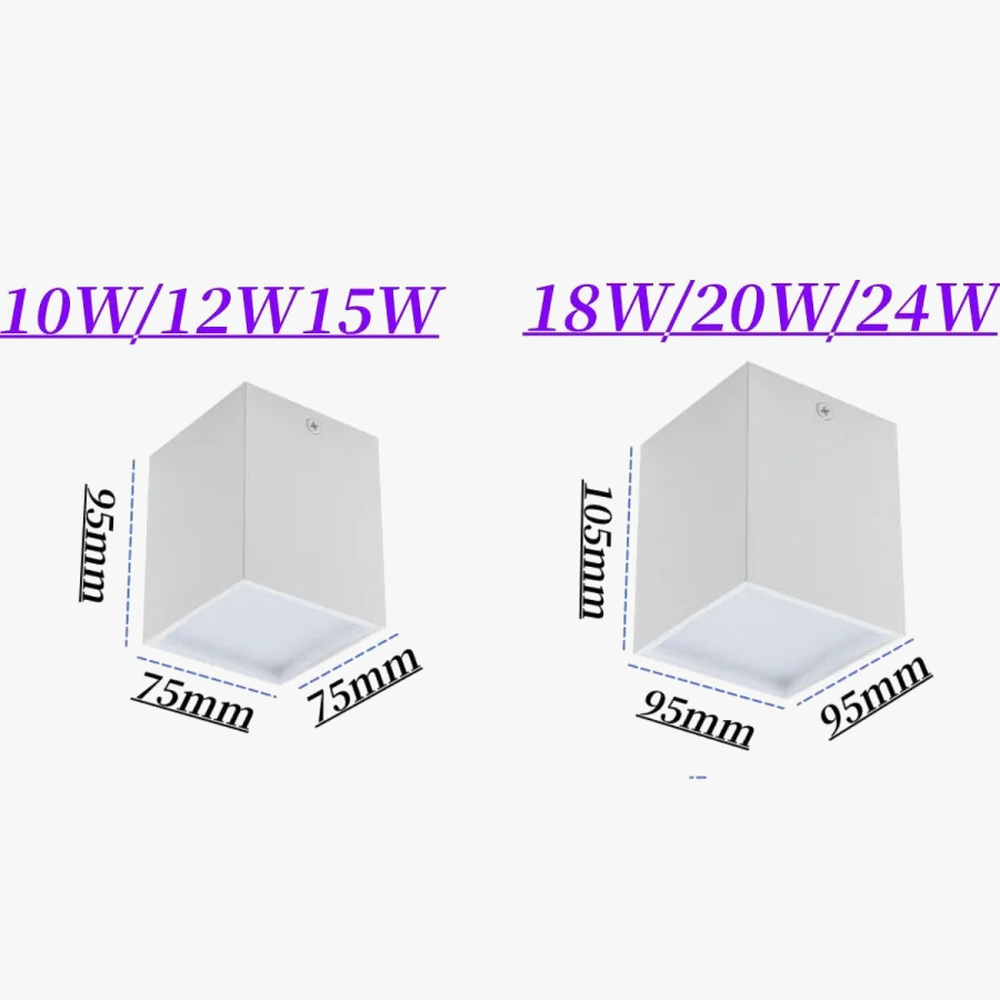 plafonnier dimmable antibuée cube led design moderne