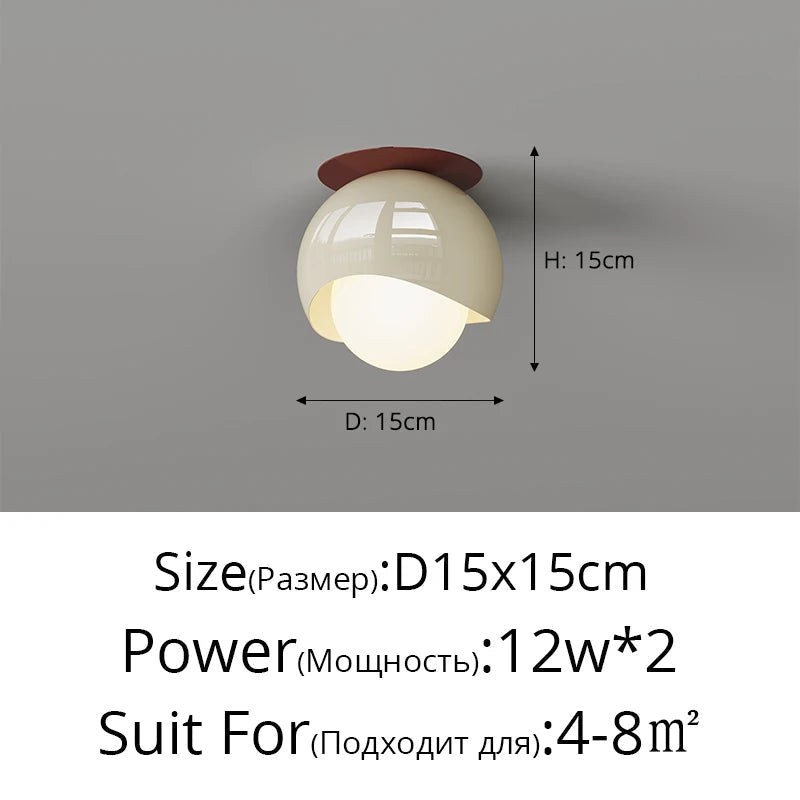 plafonnier dissimulé style wabi-sabi crème française