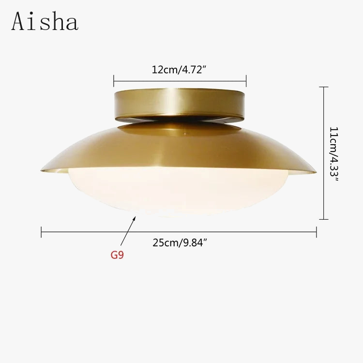 plafonnier doré design moderne pour intérieur élégant et lumineux