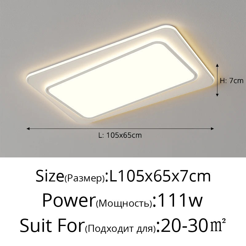 plafonnier double couche moderne pour un éclairage élégant à la maison