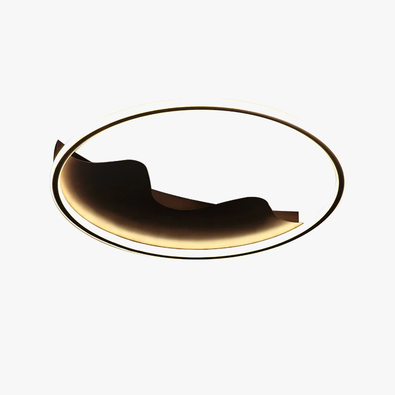 plafonnier en aluminium rond pour luminaires décoratifs d'intérieur