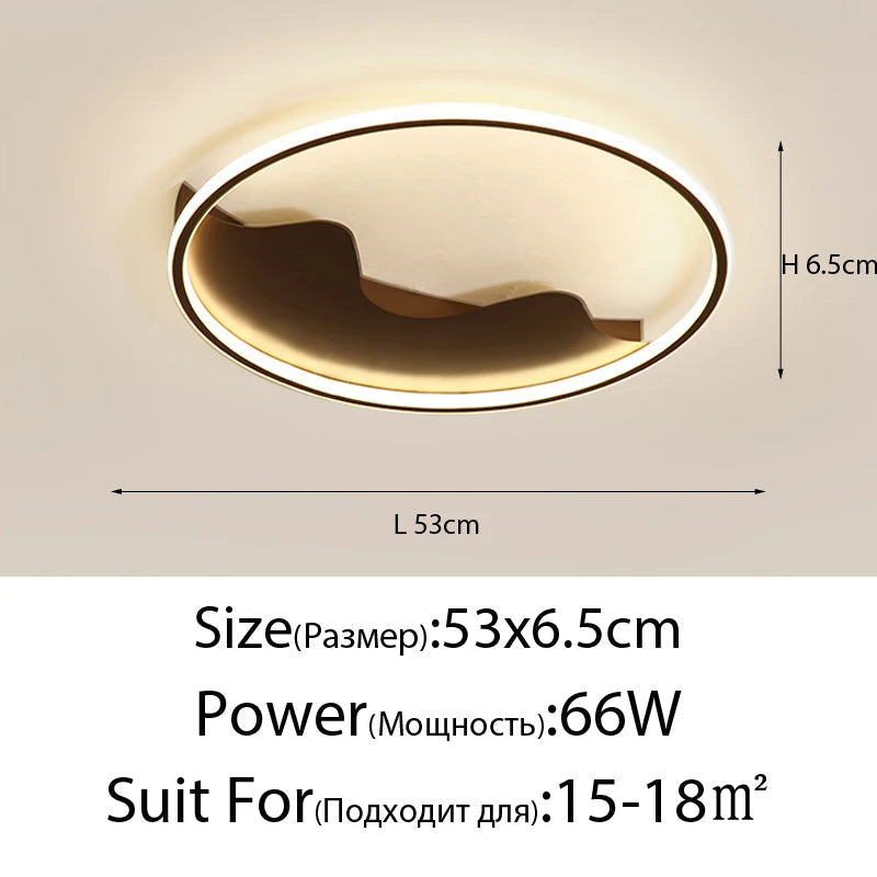plafonnier en aluminium rond pour luminaires décoratifs d'intérieur