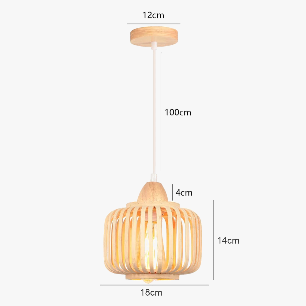 plafonnier en bambou tricoté à la main pour décoration créative