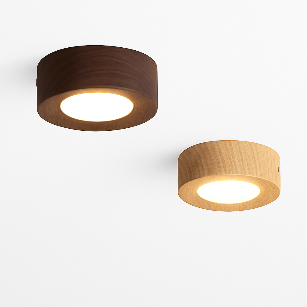 plafonnier en bois design lumineux pour décoration intérieure élégante