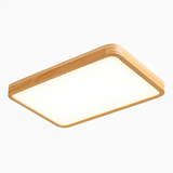 Plafonnier en bois à LED (plusieurs formes)