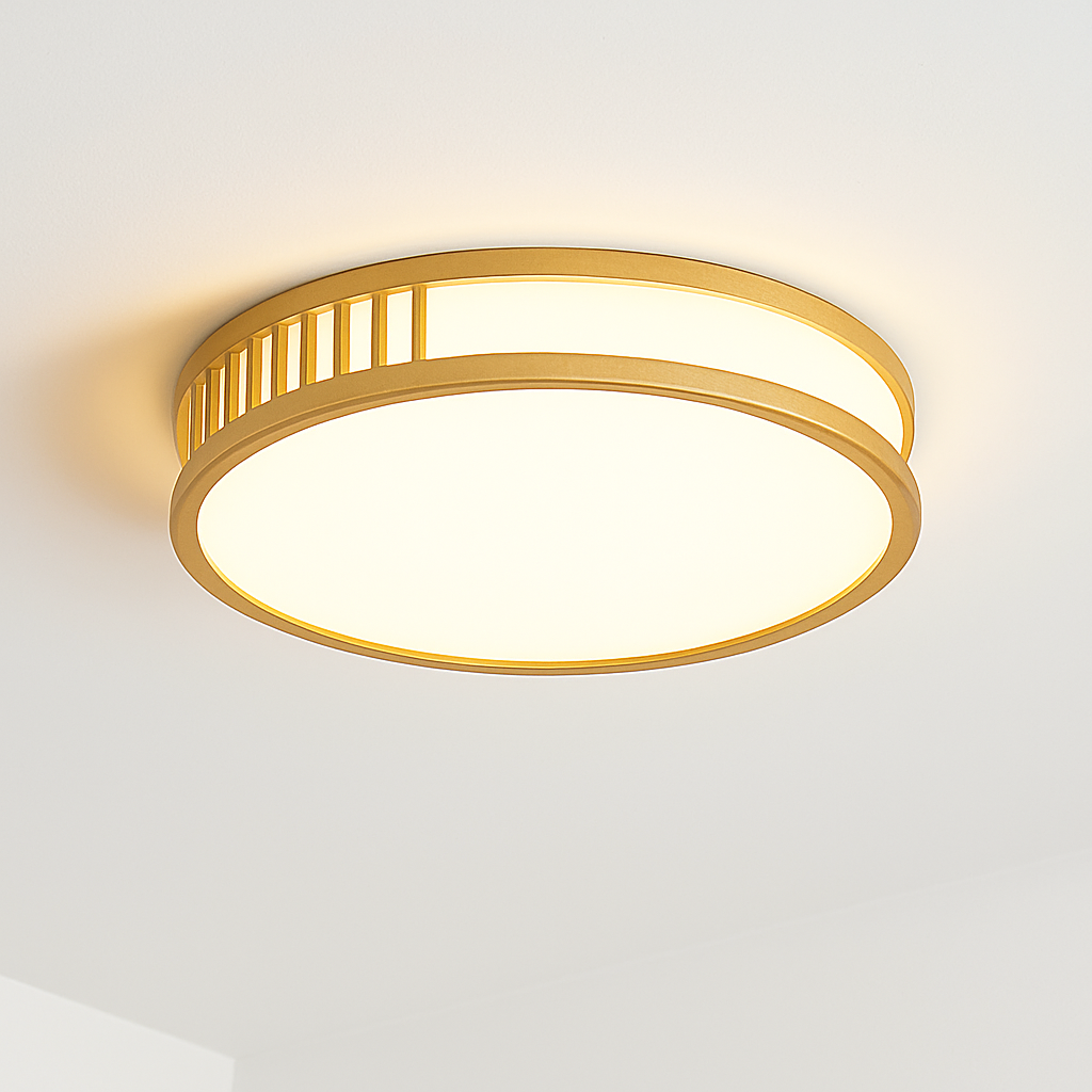 plafonnier en bois naturel à led pour décoration intérieure