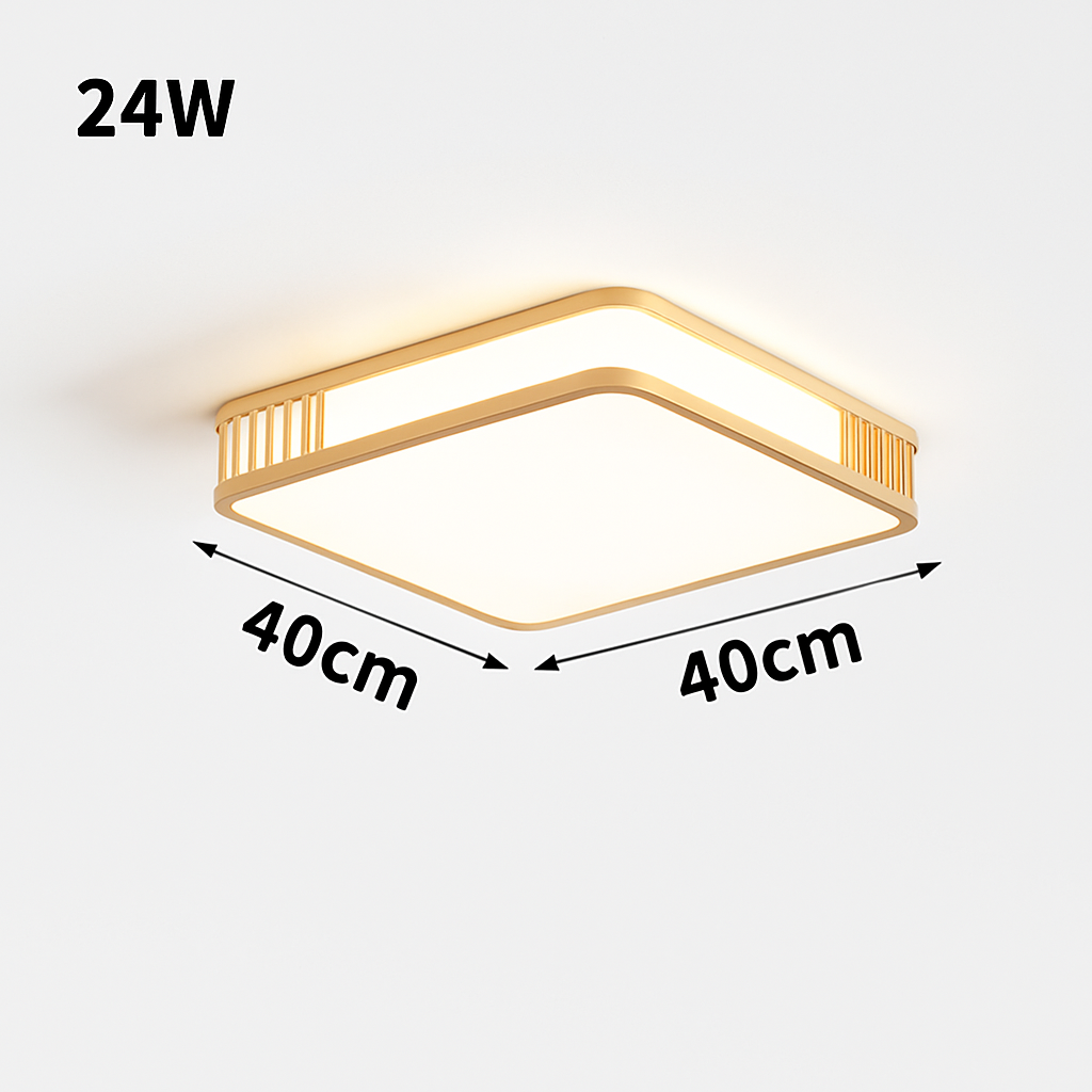 plafonnier en bois naturel à led pour décoration intérieure