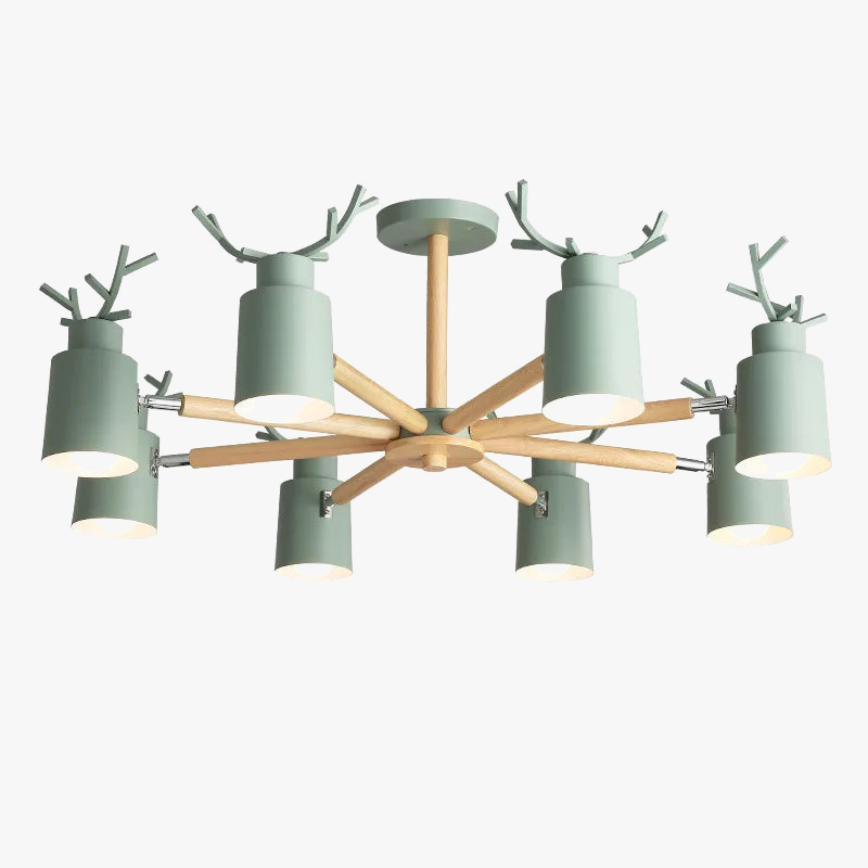 plafonnier en bois nordique design simple et créatif