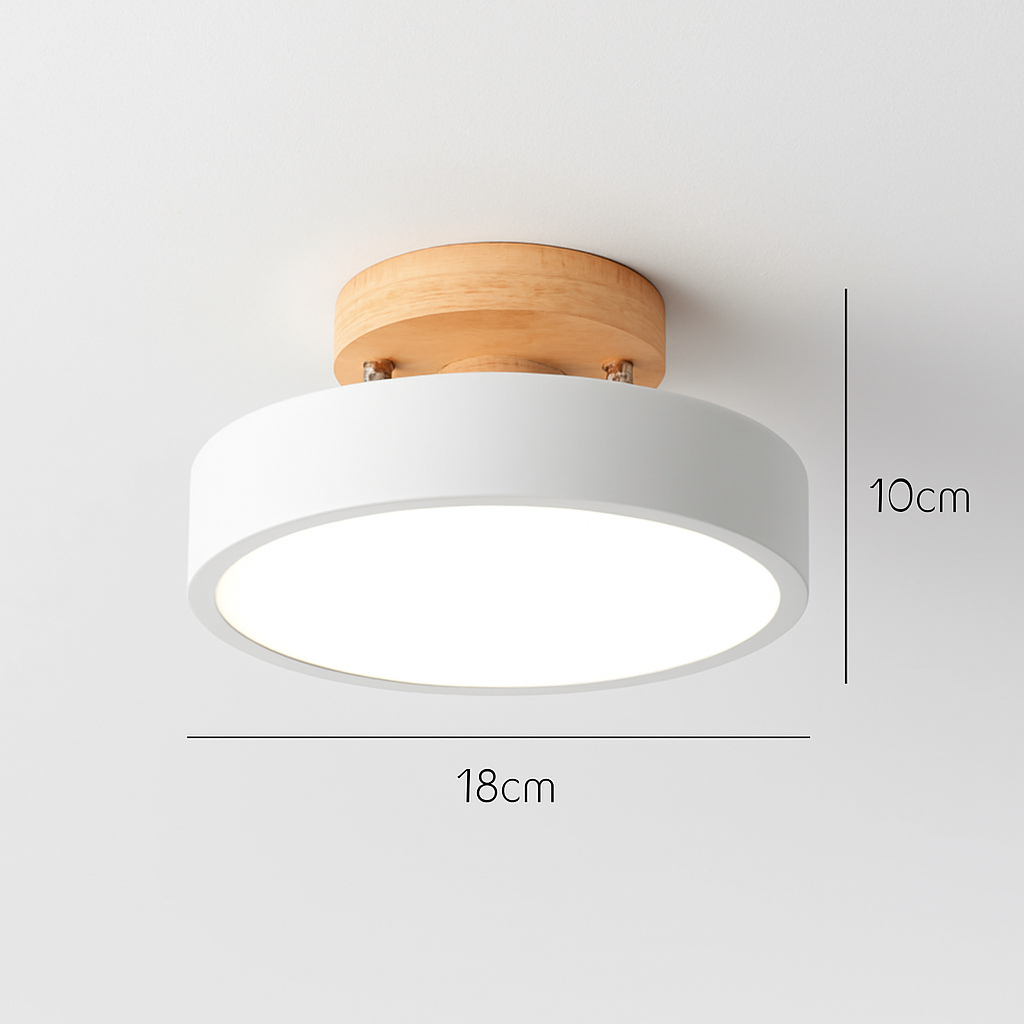 plafonnier en bois style moderne décoration intérieure lumineux design élégant