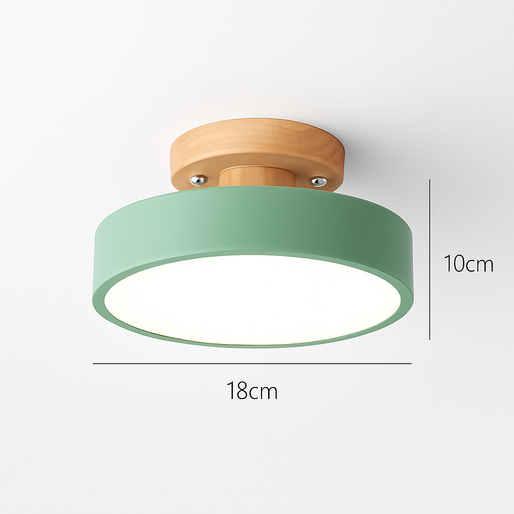 plafonnier en bois style moderne décoration intérieure lumineux design élégant