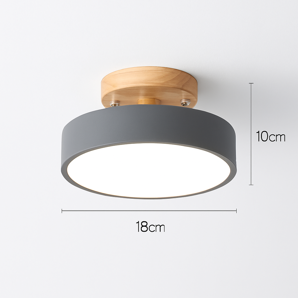 plafonnier en bois style moderne décoration intérieure lumineux design élégant