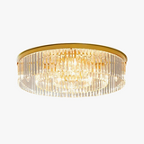 plafonnier en cristal de luxe métal minimaliste pour intérieur