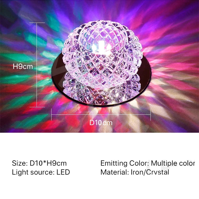 plafonnier en cristal led design moderne pour intérieur élégant