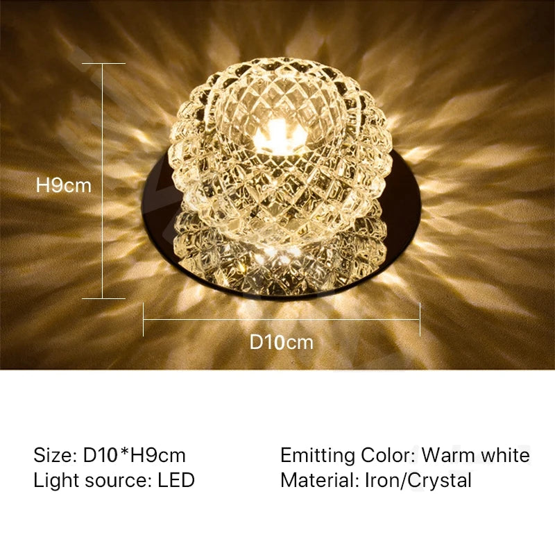plafonnier en cristal led design moderne pour intérieur élégant
