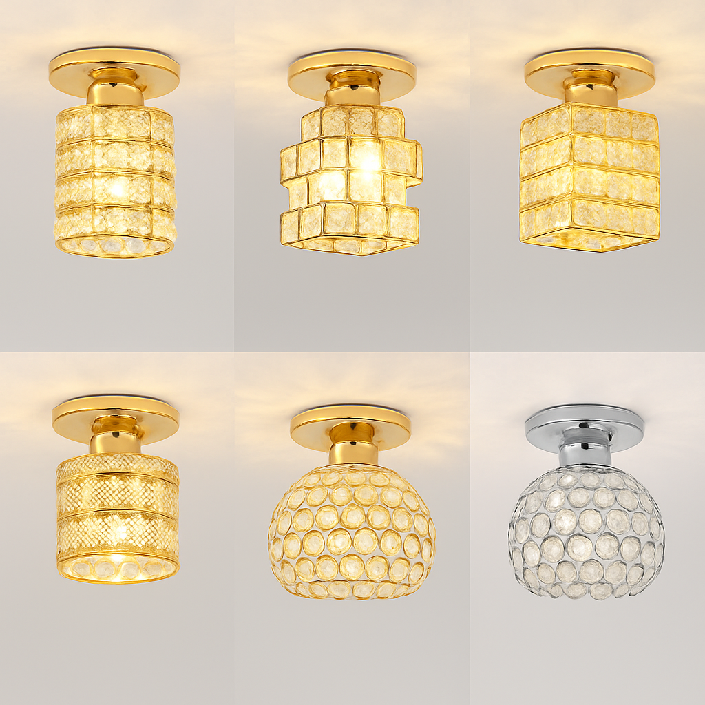 plafonnier en cristal moderne pour décoration intérieure élégante