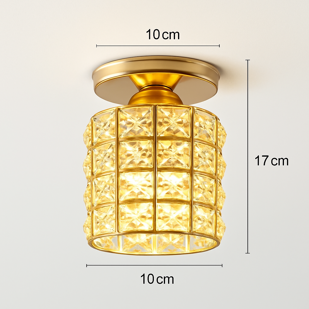 plafonnier en cristal moderne pour décoration intérieure élégante
