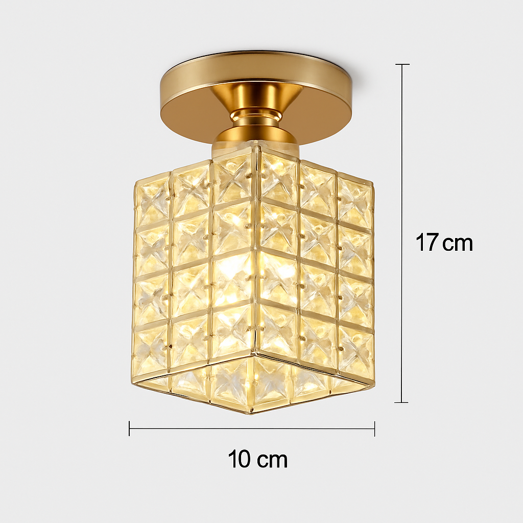 plafonnier en cristal moderne pour décoration intérieure élégante
