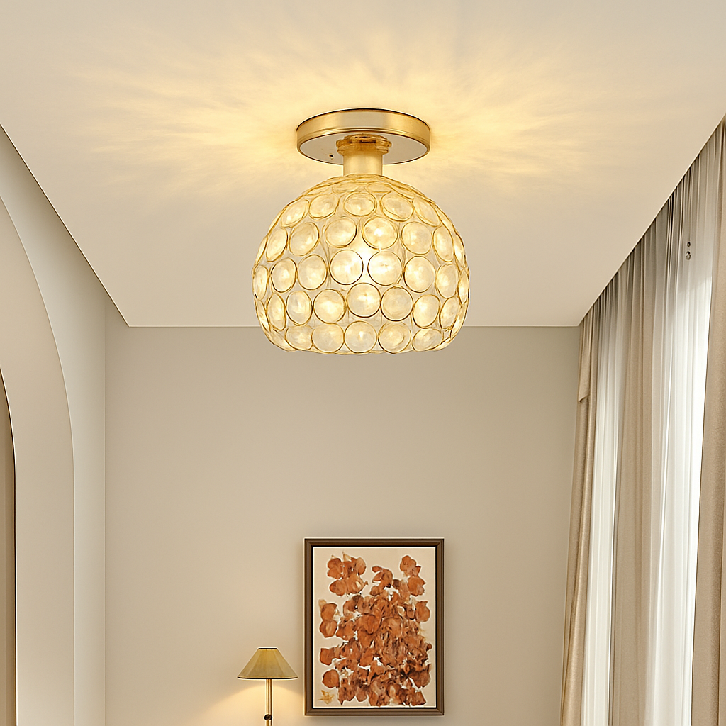 plafonnier en cristal moderne pour décoration intérieure élégante