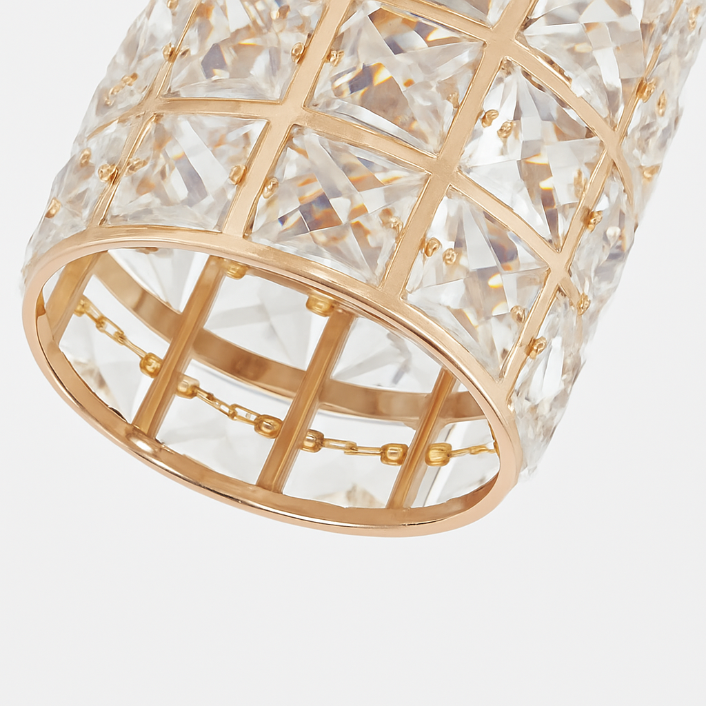 plafonnier en cristal moderne pour décoration intérieure élégante