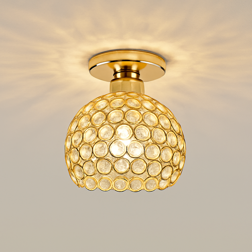 plafonnier en cristal moderne pour décoration intérieure élégante
