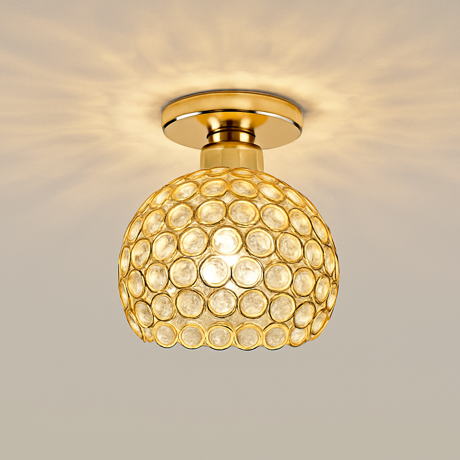plafonnier en cristal moderne pour décoration intérieure élégante