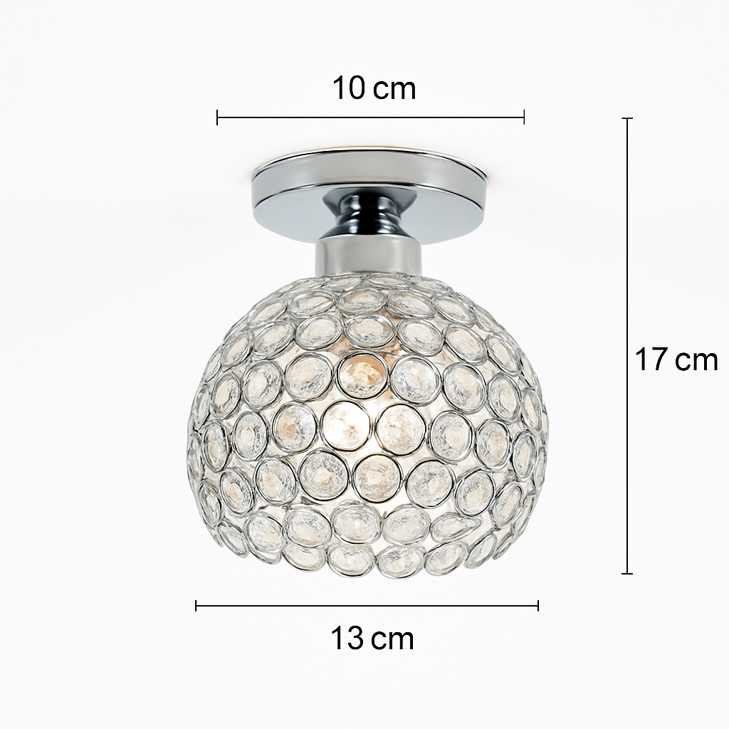 plafonnier en cristal moderne pour décoration intérieure élégante