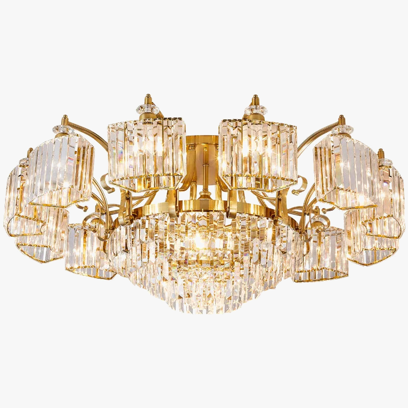plafonnier en cristal nordique pour éclairage moderne élégant
