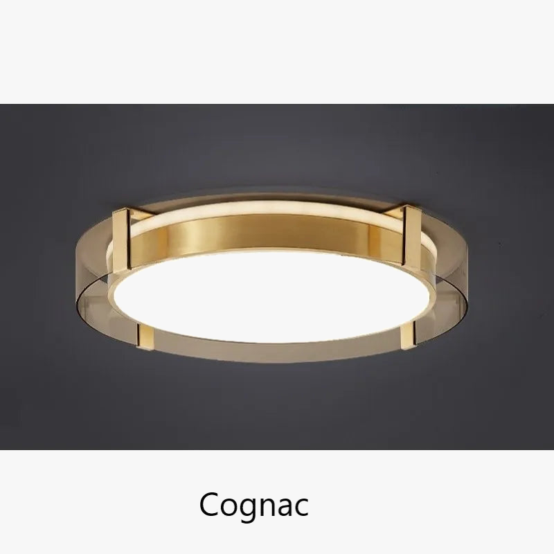 plafonnier en cuivre design moderne pour décoration intérieure créative