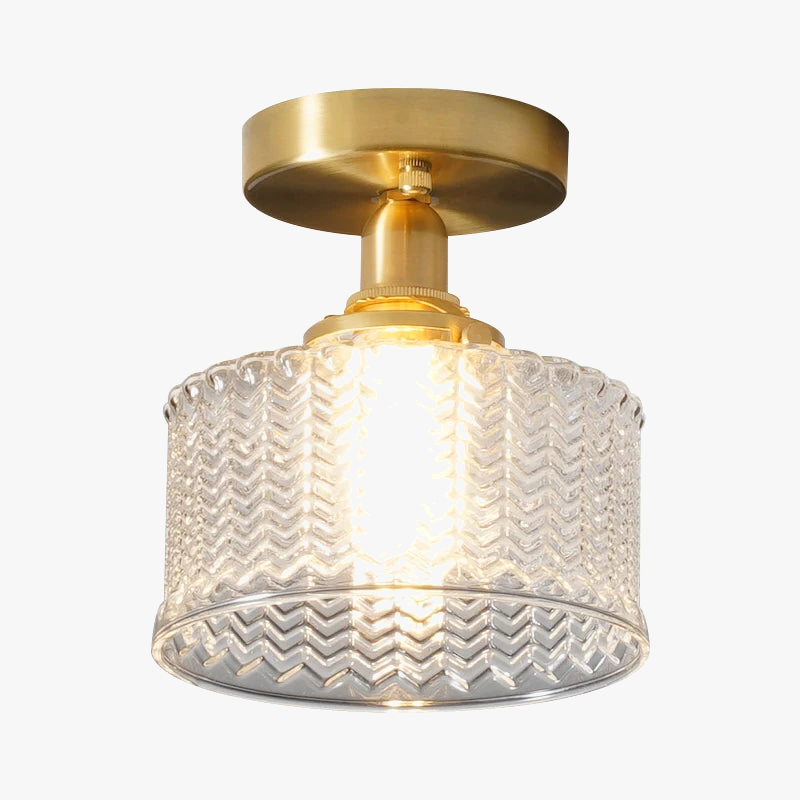 plafonnier en cuivre design moderne pour intérieur original