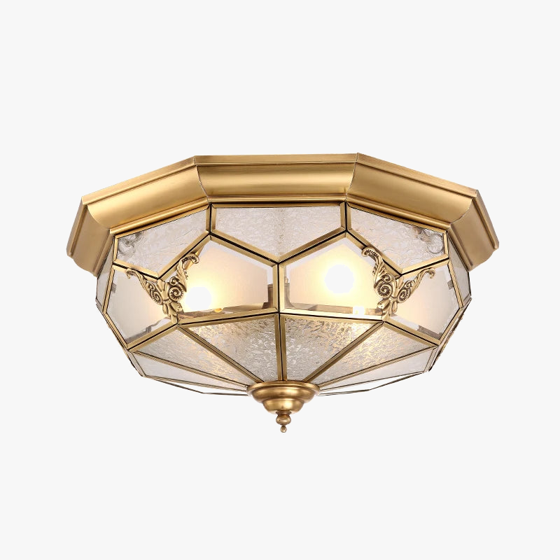 plafonnier en cuivre design pour intérieur et extérieur