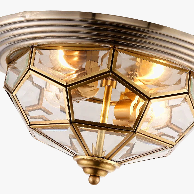 plafonnier en cuivre design pour intérieur moderne élégant