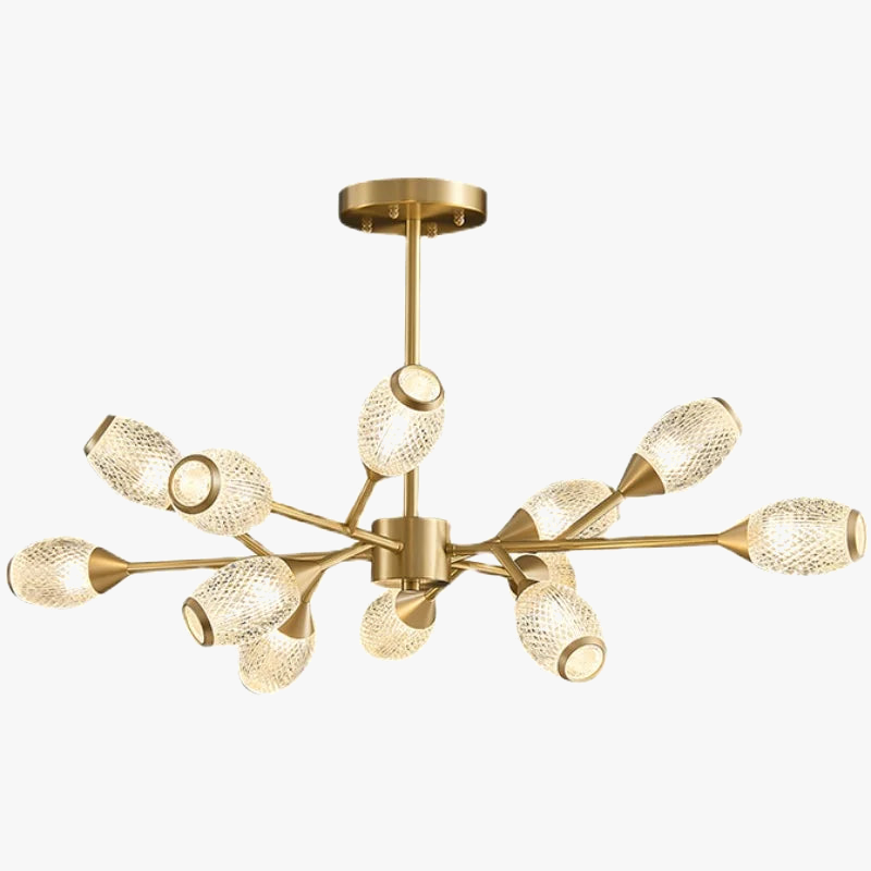 plafonnier en cuivre moderne pour un éclairage élégant