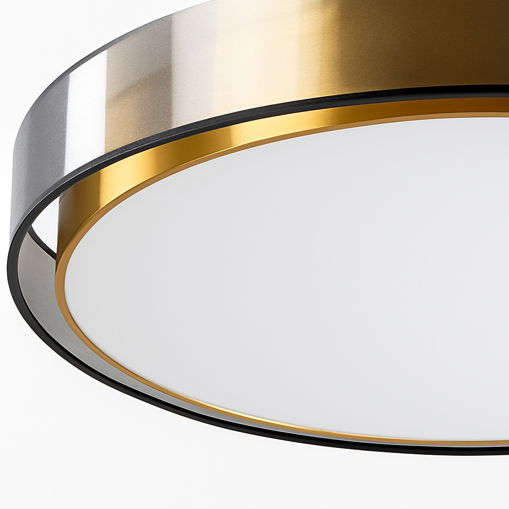 plafonnier en cuivre modernes abat-jour en maille Double abat-jour salon Led éclairage de plafond Loft chambre lumières créatives