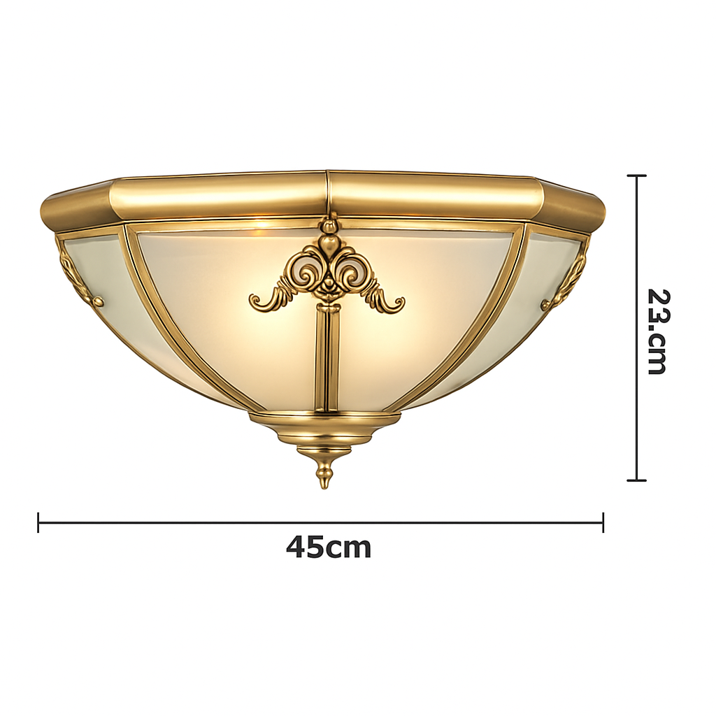 plafonnier en cuivre pour intérieur et extérieur polyvalent