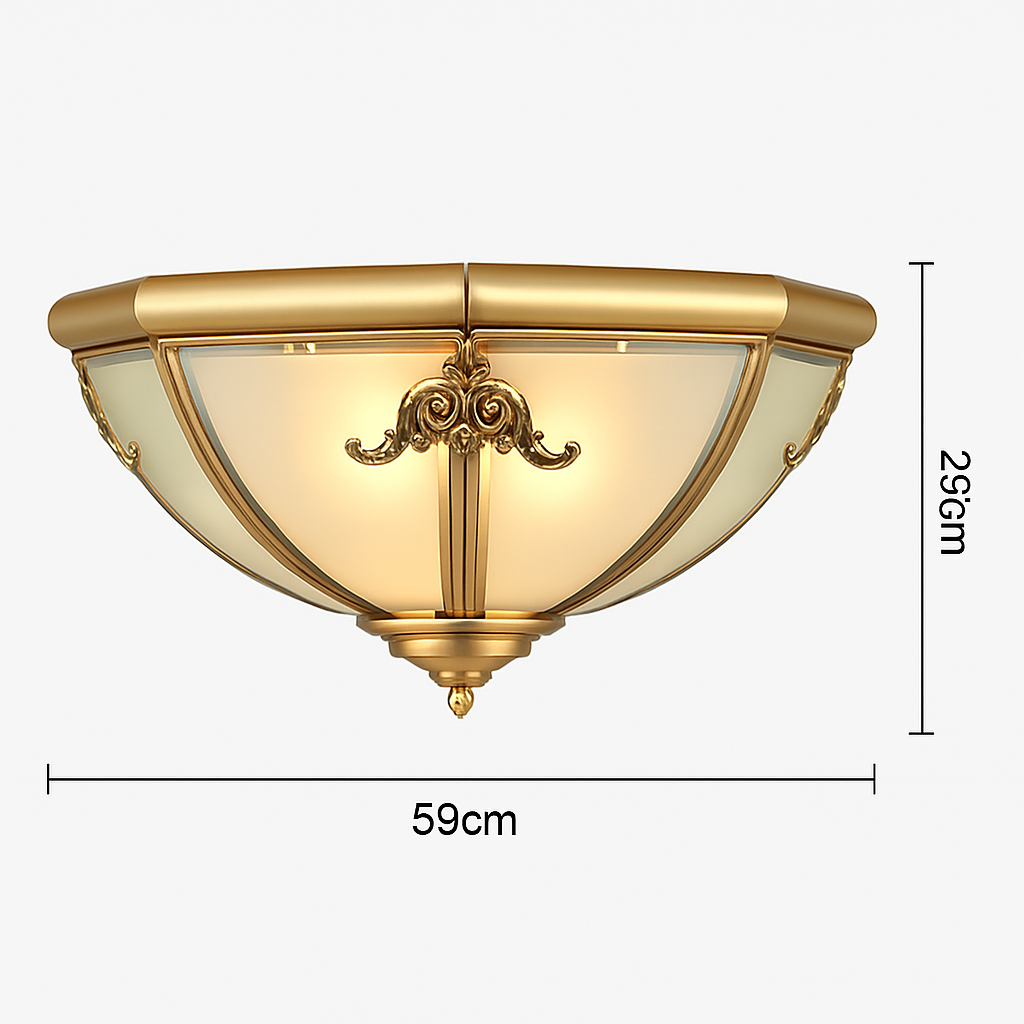 plafonnier en cuivre pour intérieur et extérieur polyvalent