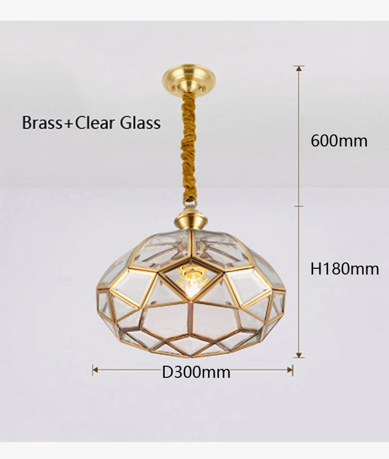 plafonnier en cuivre style américain moderne pour intérieur créatif et simple
