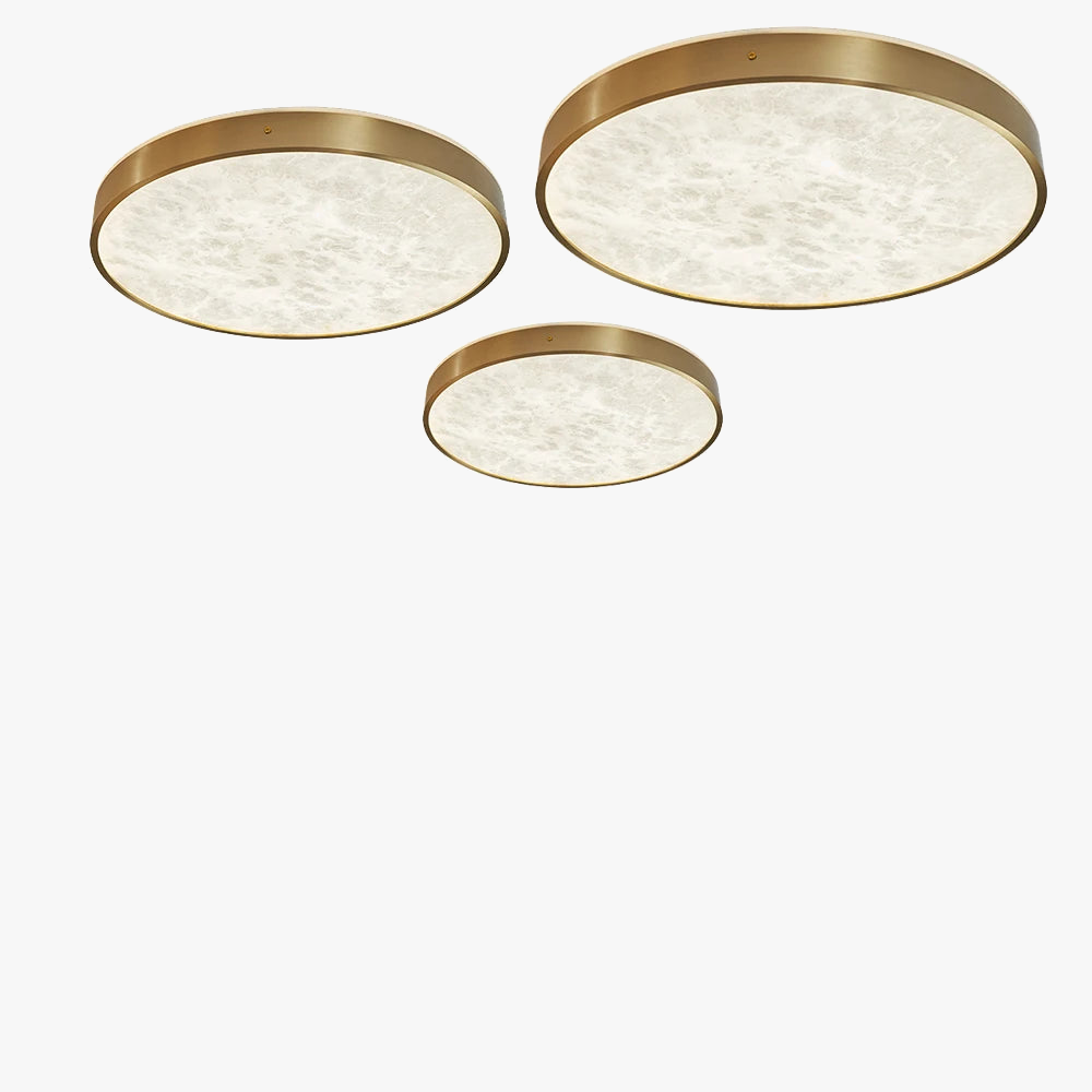 plafonnier en marbre espagnol design moderne et luxueux à led