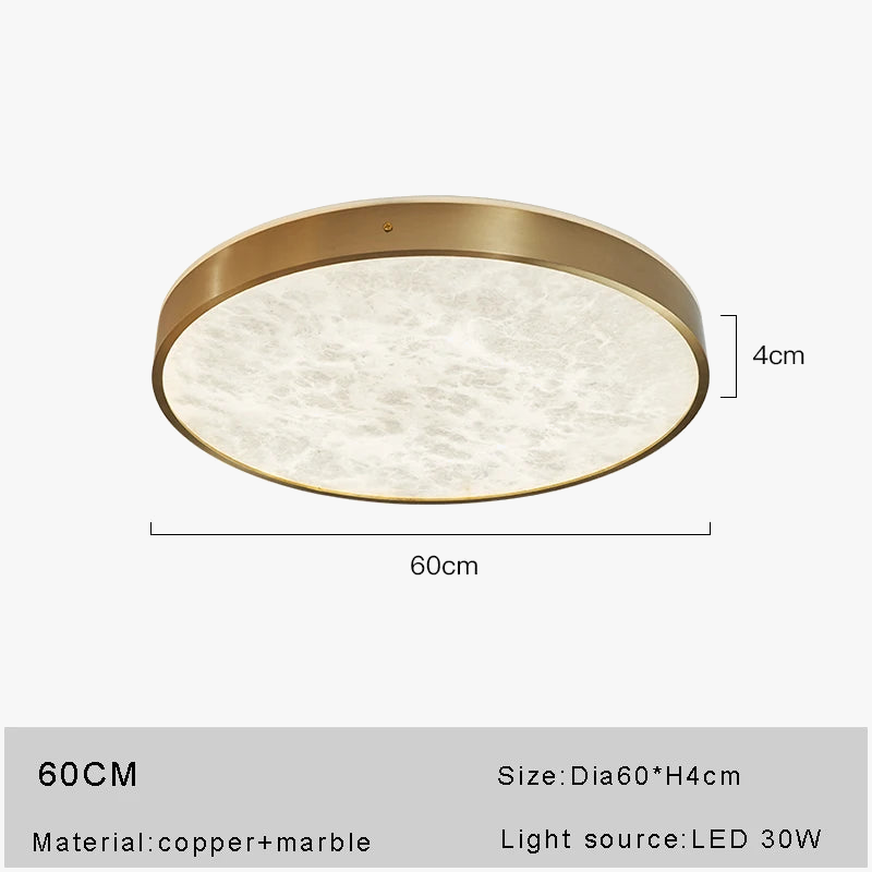 plafonnier en marbre espagnol design moderne et luxueux à led