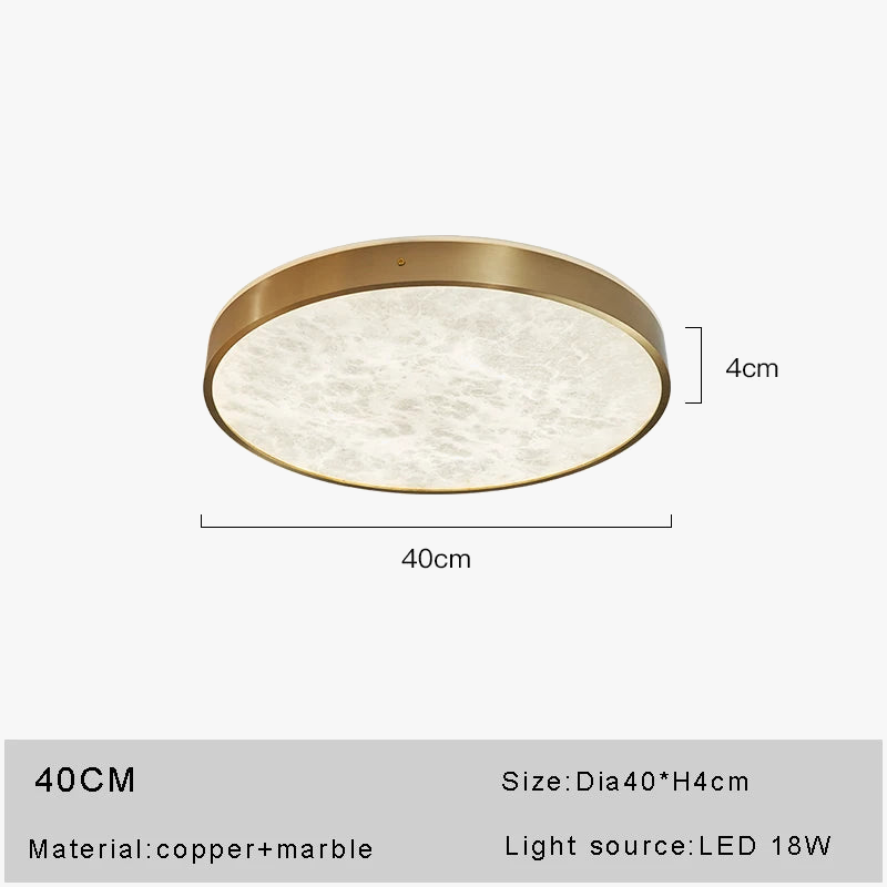 plafonnier en marbre espagnol design moderne et luxueux à led