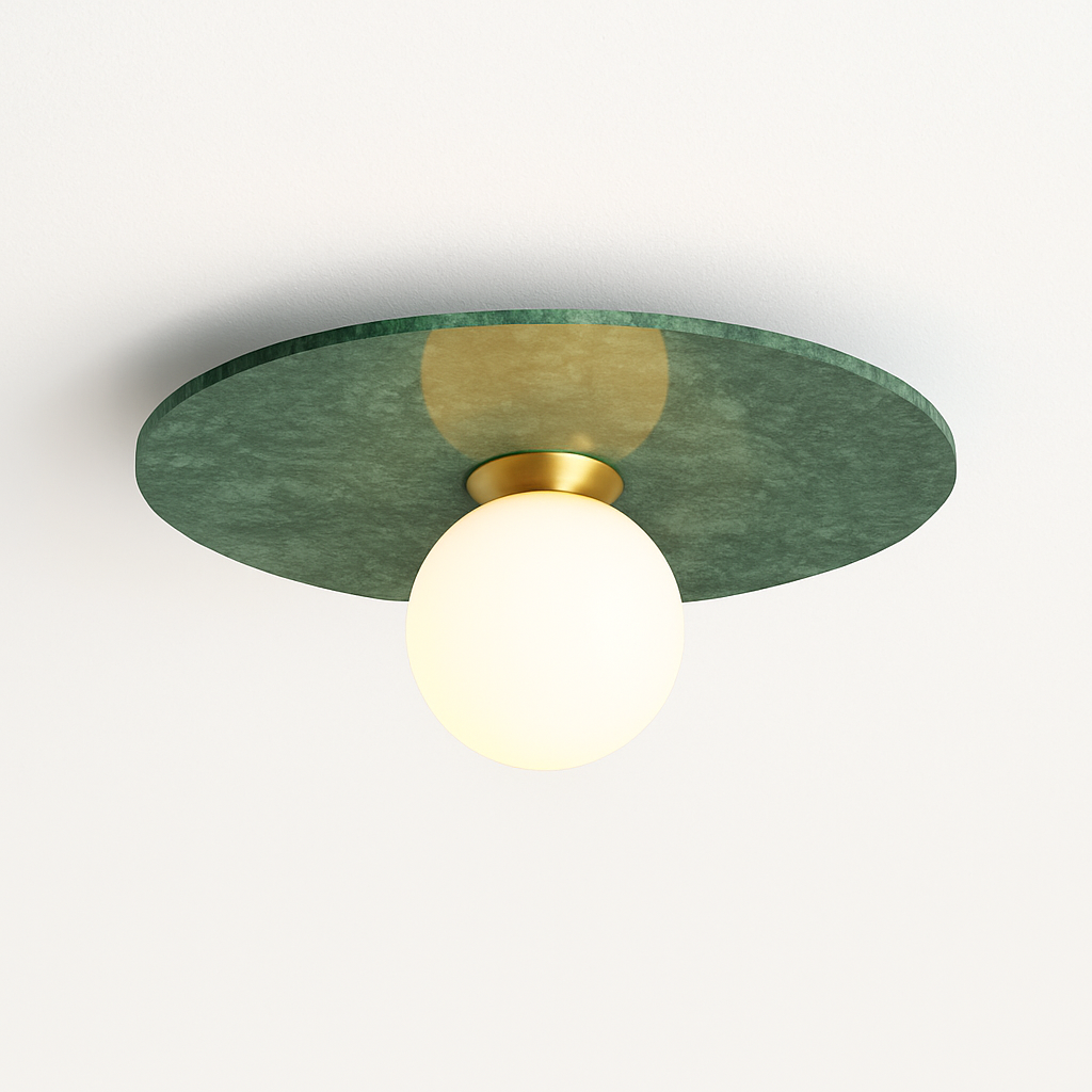 Plafonnier en marbre nordique pour la décoration intérieure salon chambre éclairage en marbre blanc noir vert pierre allée couloir lampe