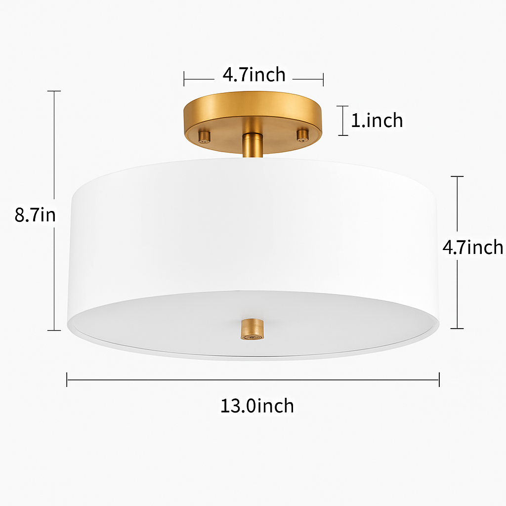 plafonnier en tissu américain design simple pour intérieur