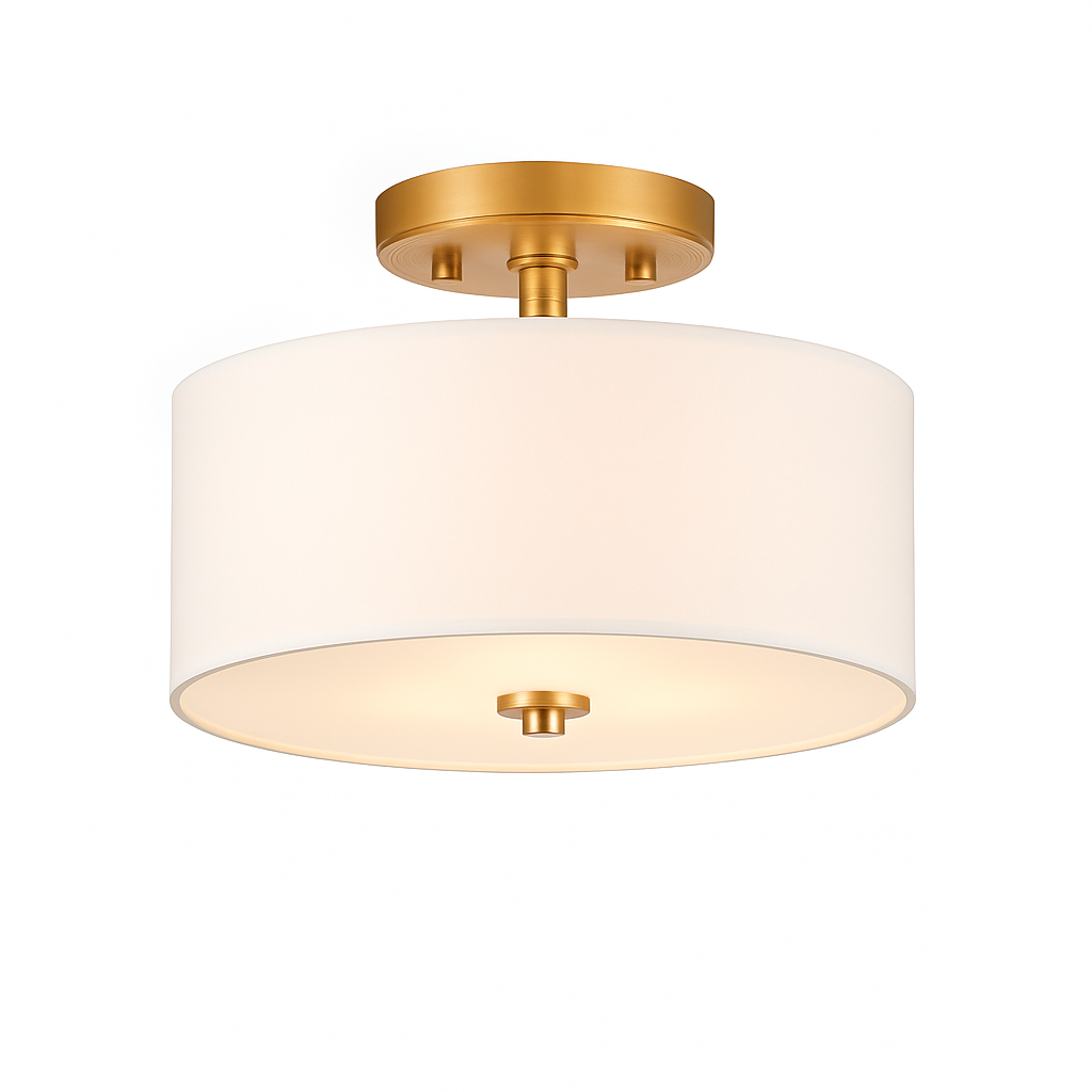 plafonnier en tissu américain design simple pour intérieur