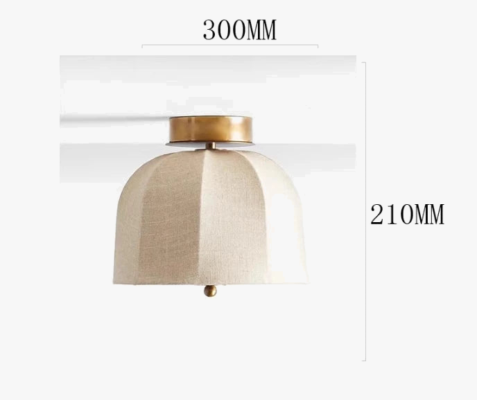 plafonnier en tissu lin américain pour une décoration artistique élégante