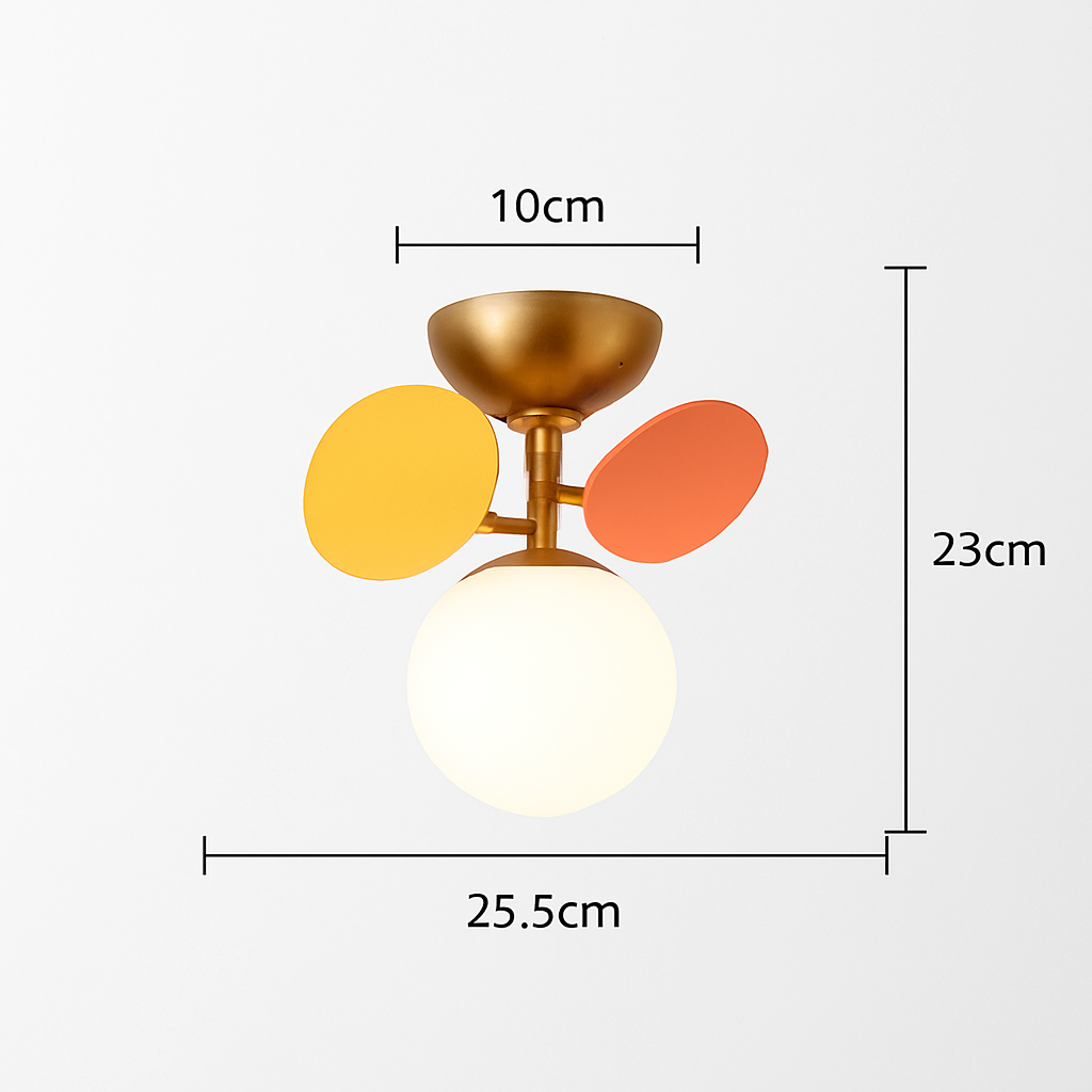 plafonnier en verre design lumineux pour intérieur moderne